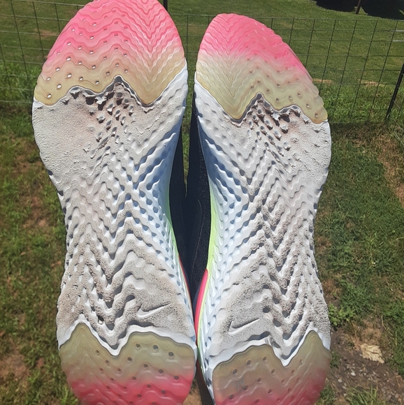 Men's Nike Epic React Size 11.5 Black-sapphire-lime Blast - Picture 7 of 7